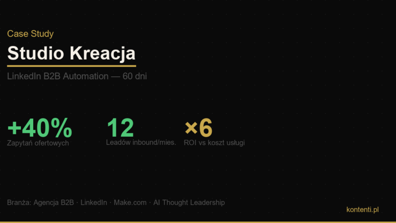 Case Study Studio Kreacja